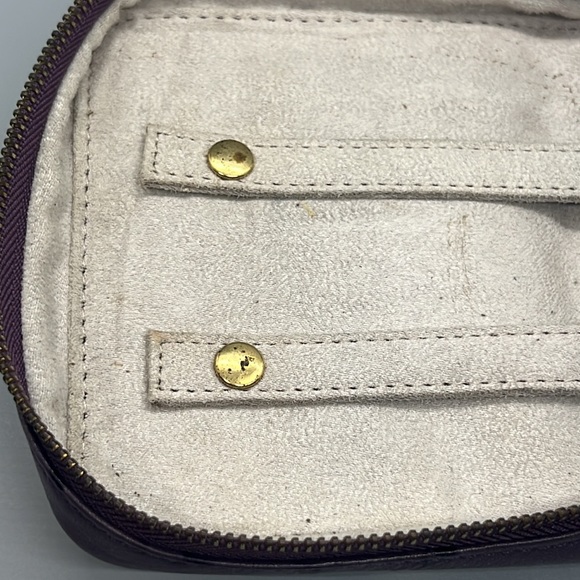 Lauren Merkin Stud Zip Around Travel Jewelry Case - Picture 3 of 9